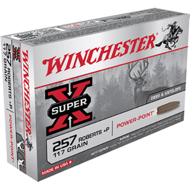 Winchester X257P3 Super-X 257 Roberts 117 GR Power Point 20 Rounds