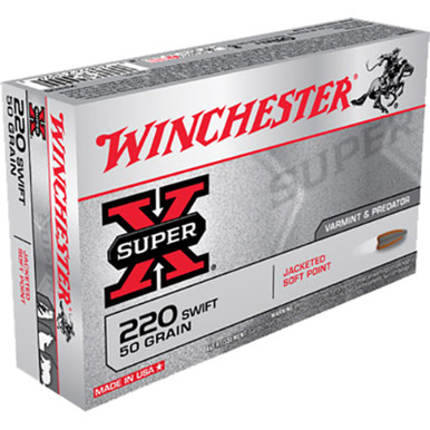 Winchester X220S SuperX 220 Swift 50 GR PSP 20 Rounds