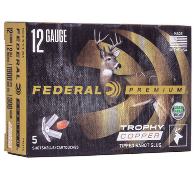 Federal P152TC Premium Sabot Slug 12 Gauge 2.75" 11/16 oz 5 Rounds