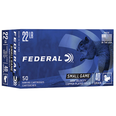 Federal 710 GameShok 22LR 40 GR SP 50 Rounds
