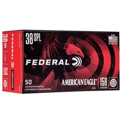 Federal AE38B American Eagle 38 Special 158 GR LRN 50 Rounds