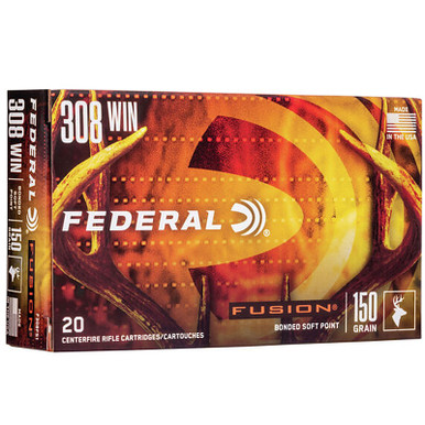 Federal F308FS1 Fusion 308 Win7.62 NATO 150 GR SP 20 Rounds