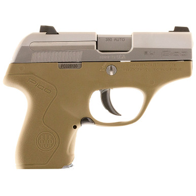 Beretta Pico .380 ACP 2.7" 6rd Adjustable Sights Dark Earth/Inox