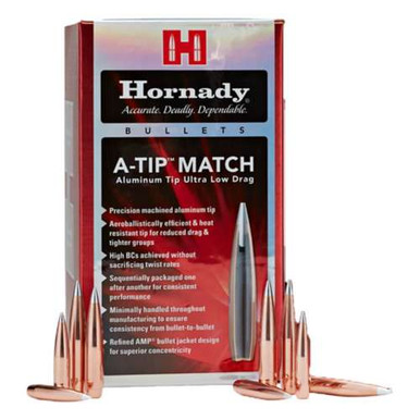 Hornady A-Tip Match .416 Cal 500 gr Bullets-25cnt