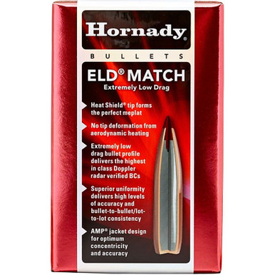 HORNADY 22491 22 CAL .224 52 GR ELD MATCH 100 CT.