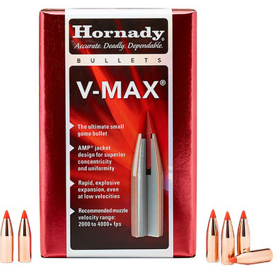 HORNADY 22415 6MM .243 65 GR V-MAX 100 CT.