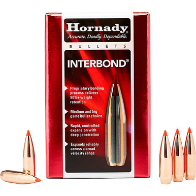 HORNADY 30709 30 CAL .308 180 GR INTERBOND 100 CT.