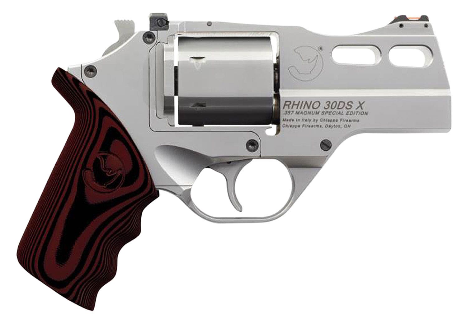 Chiappa Firearms Rhino 30DS-X Special Edition 357 Mag Revolver 3" SS Black/Red G10 Grip 340308