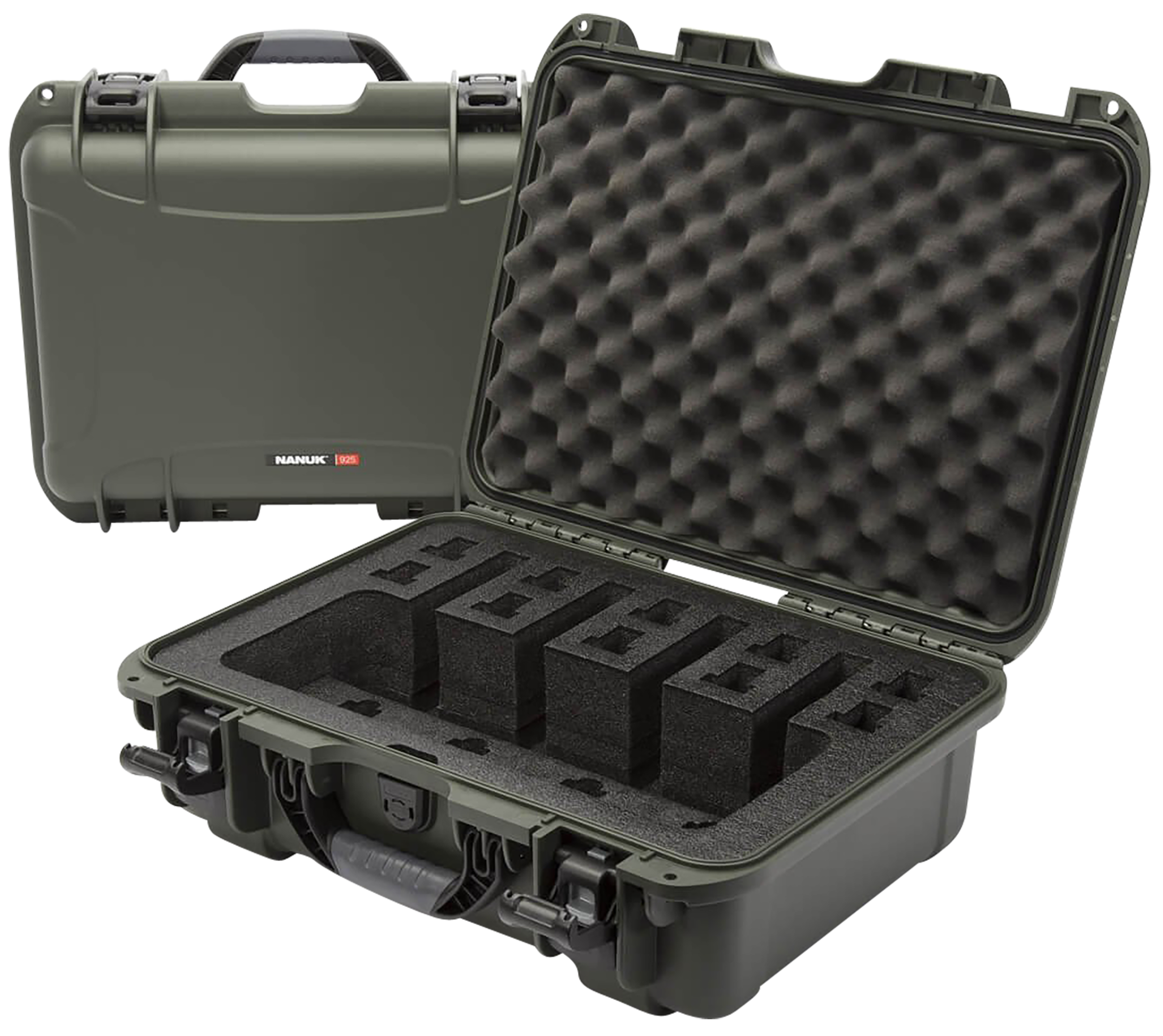 Nanuk (plasticase Inc) 925, Nanuk 925-4up6   Nanuk Case W/foam 4up - Olive