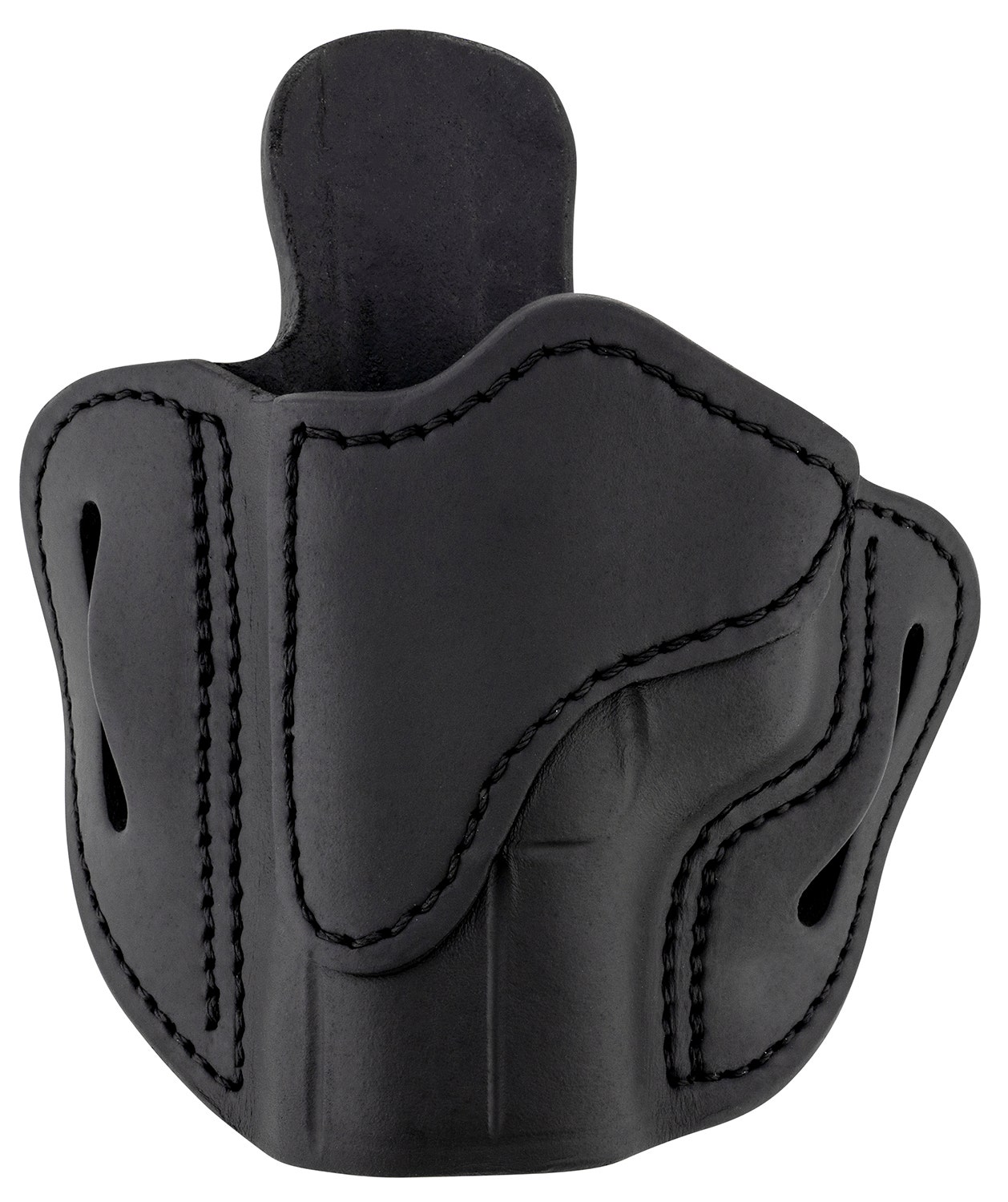 1791 Gunleather BH2.1 Optic Ready OWB Open Top Stealth Black Leather Fits Glock 17 Springfield XD Size 2.1 Belt Slide Mount LH