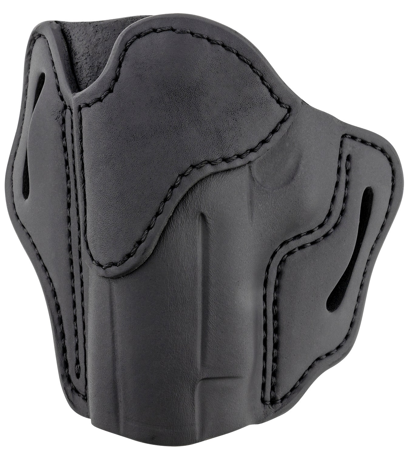 1791 Gunleather BH2.3 Optic Ready OWB Stealth Black Leather Fits Walther PPQ Glock 17/19 Size 2.3 Belt Slide Mount LH