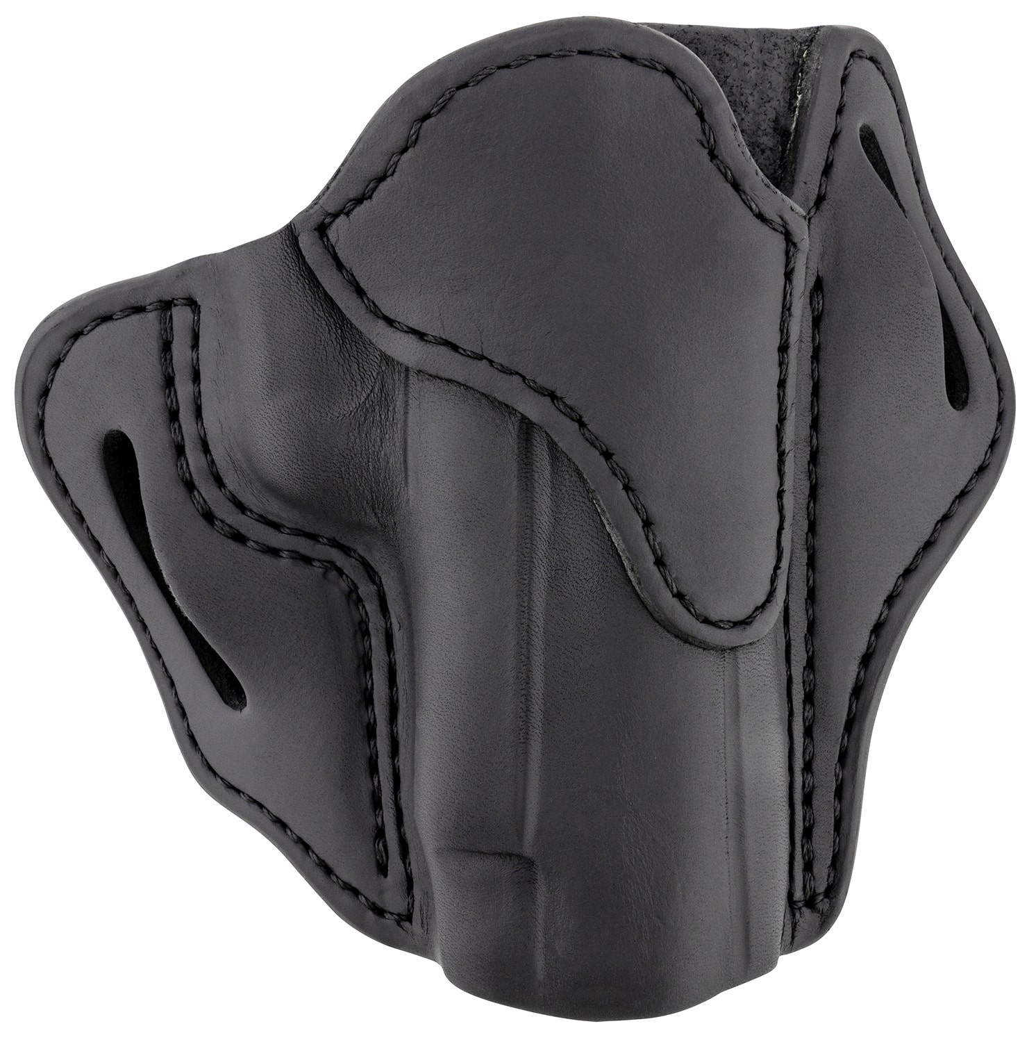 1791 Gunleather BH2.3 Optic Ready OWB Stealth Black Leather Fits Walther PPQ Glock 17/19 Size 2.3 Belt Slide Mount RH