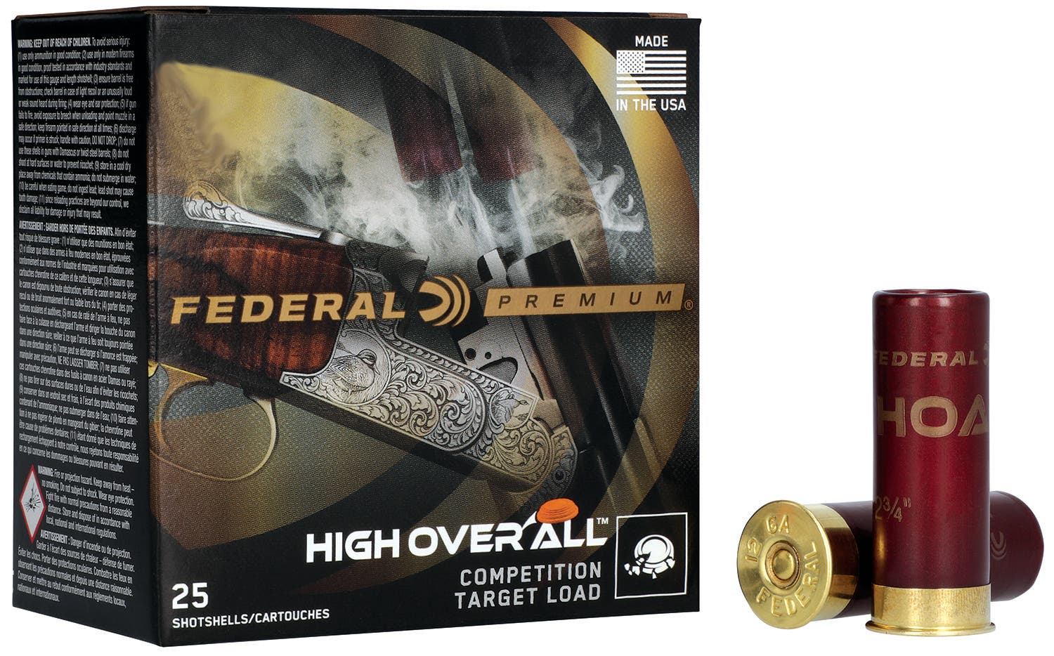 Federal Premium High Over All 28 Ga 2.75" 3/4 oz 1250 fps #8.5 Shot 25/Box