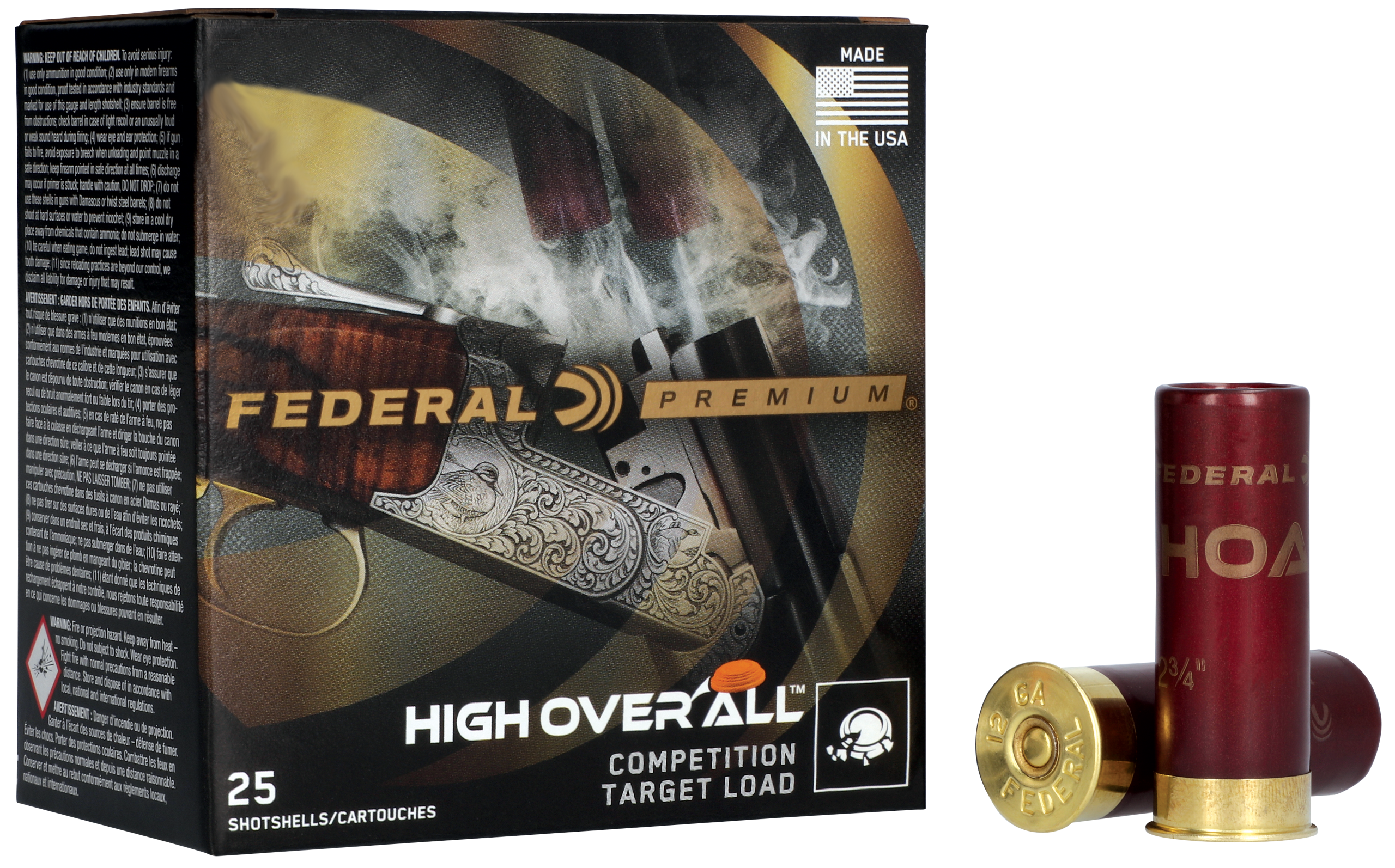 Federal Premium High Overall 410ga 2.50" 1/2oz #8 25rd