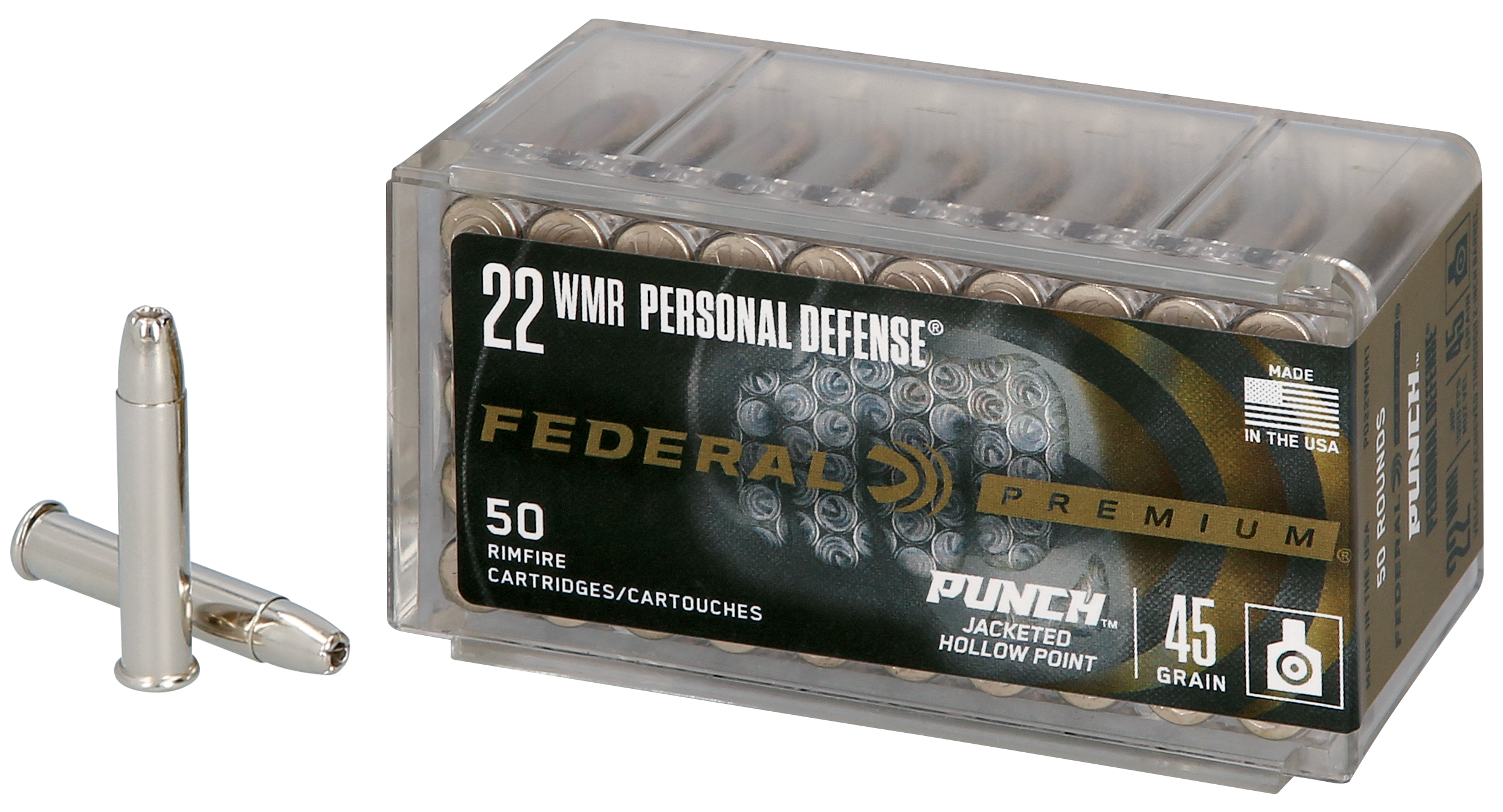 Federal 22 WMR 45gr HP 50rd Bx/ 40 Cs