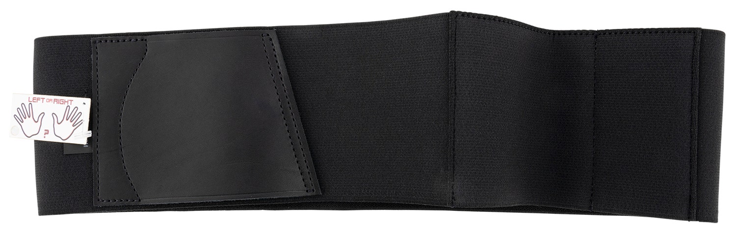 Galco Underwraps 2.0 Belly Band Medium Black Elasticized Nylon/Leather Ambidextrous