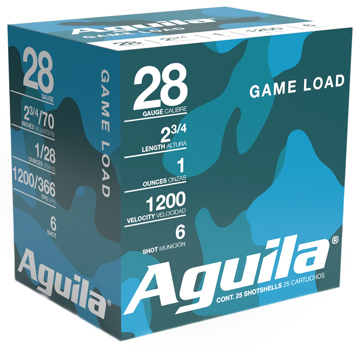 Aguila Birdshot Standard Velocity 28 Gauge 2.75" 1 oz #6 Lead Shot 25 Shells Per Box