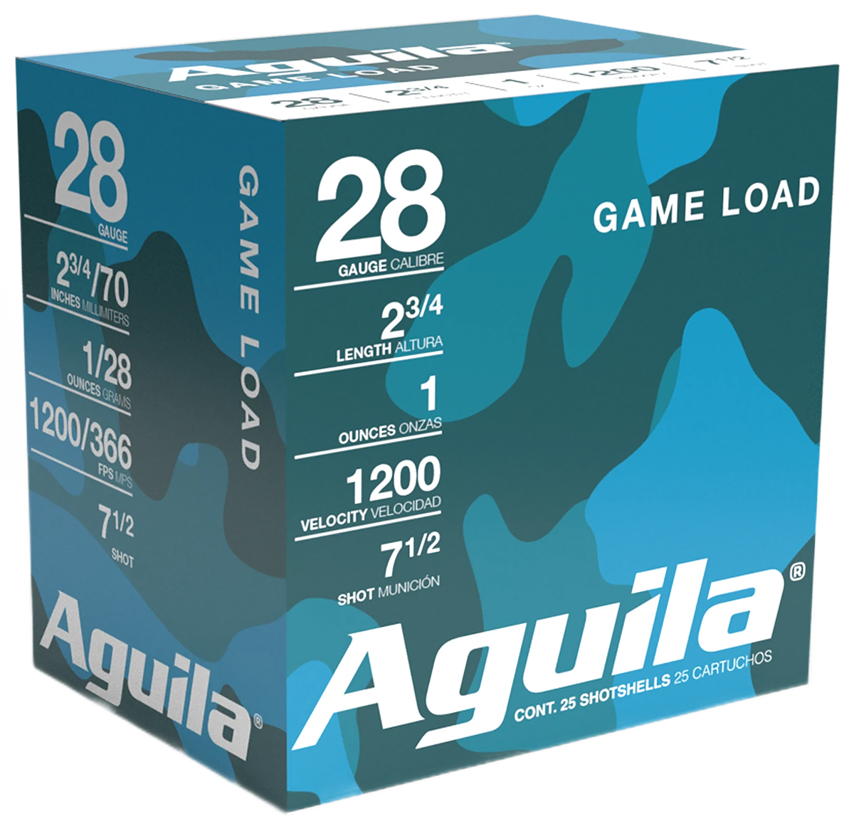 Aguila Birdshot Standard Velocity 28 Ga 2.75" 1 oz #7.5 Lead Shot 25 Shells Per Box
