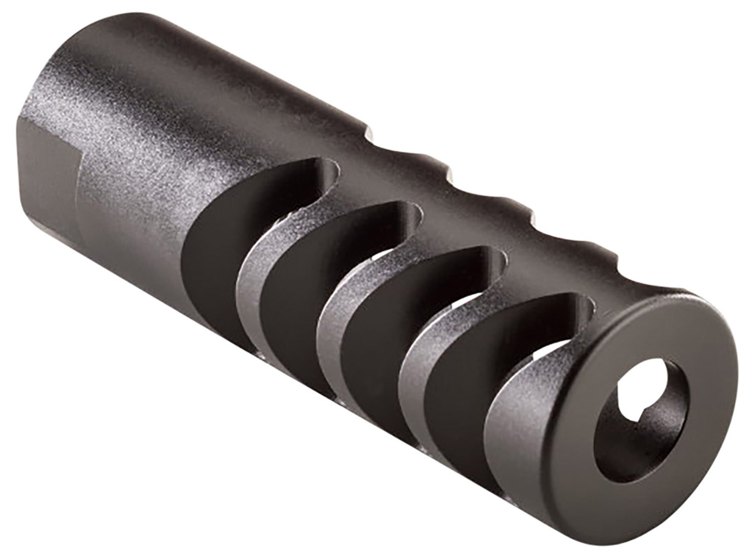 Alexander Arms Millennium Muzzle Brake Kit Black Steel with 49/64-20 RH tpi Threads 4" OAL 3.50" Diameter for 50 Beowulf