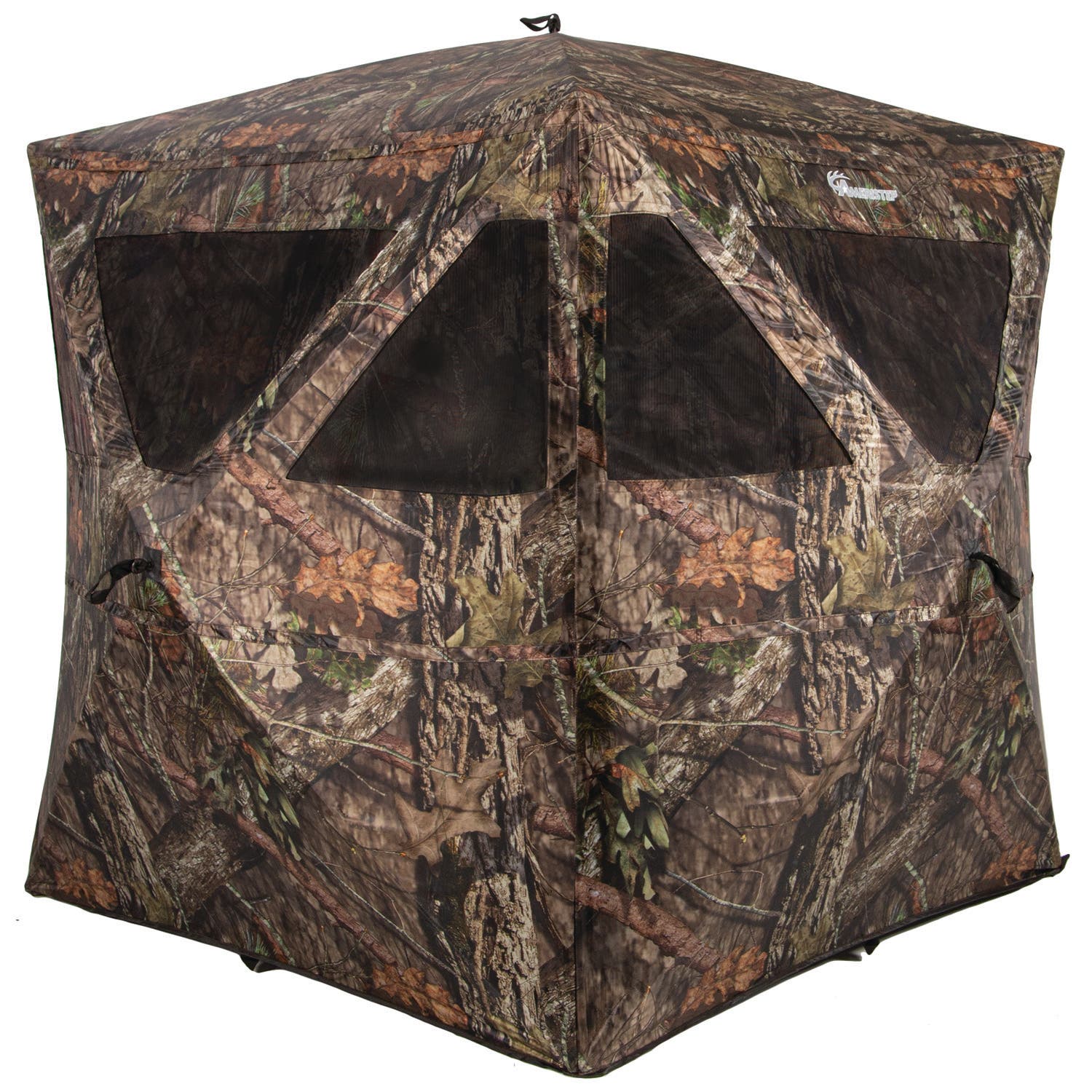 Ameristep Care Taker Magnum Ground Blind Hub-Style Mossy Oak Break-Up Country 300 Durashell Plus 66" High 59" Long