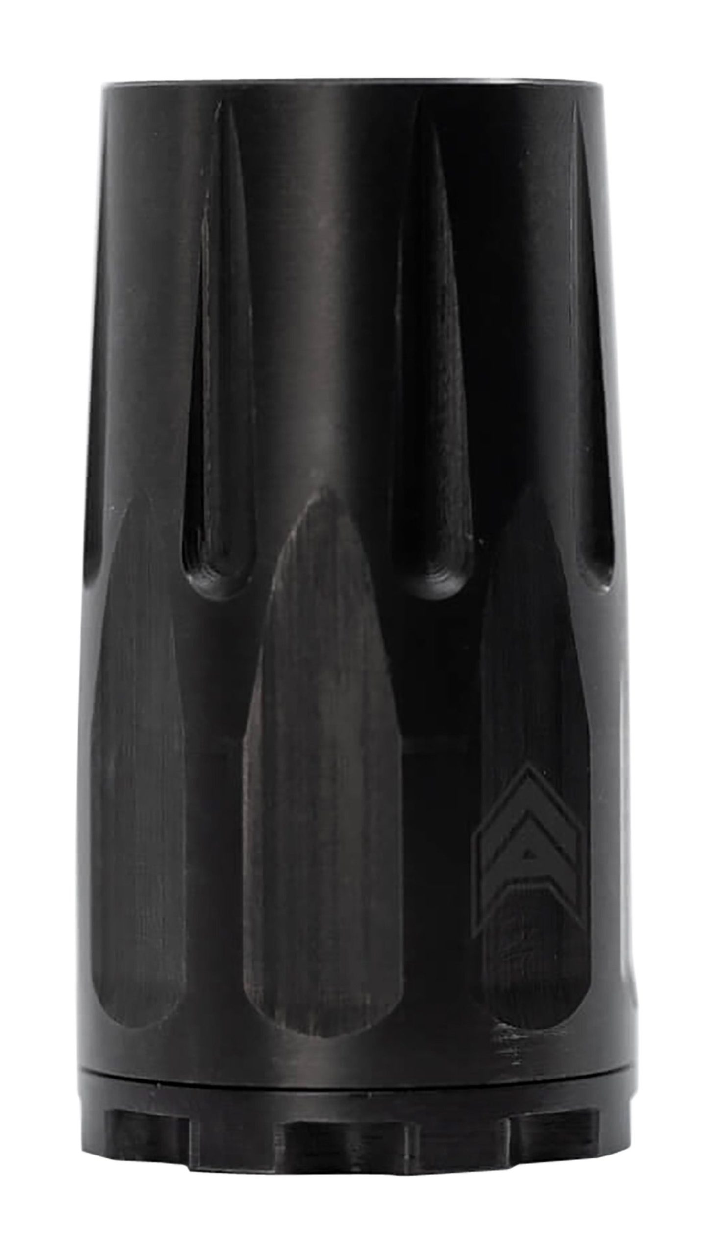 Angstadt Arms Blastwave Blast Shield Black Hardcoat Anodized Steel with 2.50" OAL for 9mm Luger 3-Lug Attachments