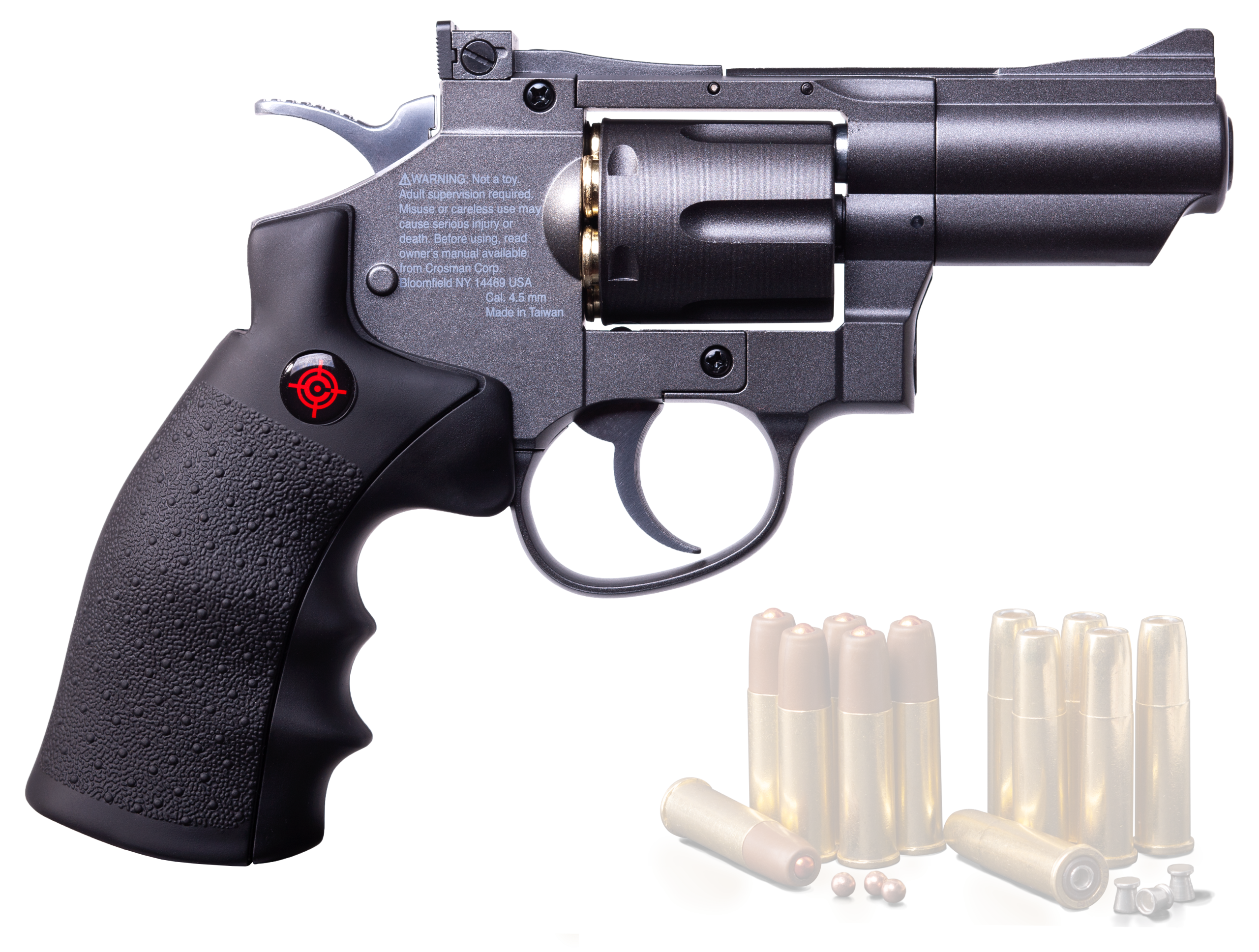 Crosman SNR357 SNR357  CO2 177 BB 6rd Gray Metal Overall Silver Accents with Black Rubber Grip