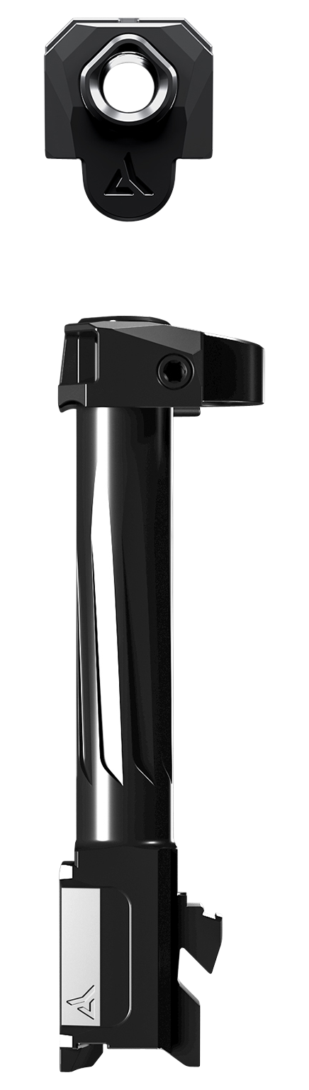 Radian Weapons Ramjet + Afterburner Combo (Barrel & Compensator) 9mm Luger Black Fluted Stainless Steel for Glock 19 Gen3