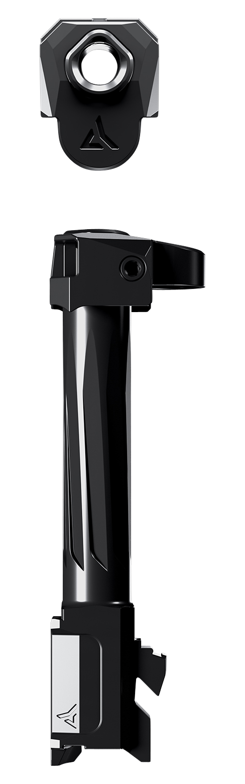 Radian Weapons Ramjet + Afterburner Combo  (Barrel & Compensator) Black Fluted Stainless Steel for Glock 19 Gen5