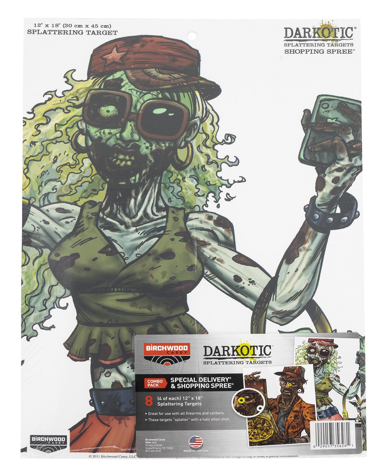 Birchwood Casey Darkotic Splatter Target Combo Pack Special Delivery & Shopping Spree Target (4 Each)