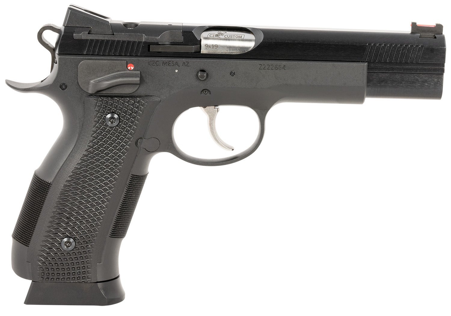 CZ A01-SD Custom 9mm Luger Pistol 4.93" Blued 91732