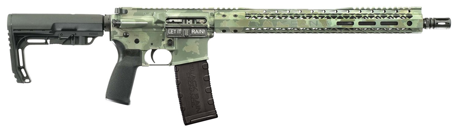 Black Rain Ordnance Spec15 5.56x45mm NATO Rifle 16" 30+1 Jungle Camo Cerakote BROSSCAMOJUNGLE