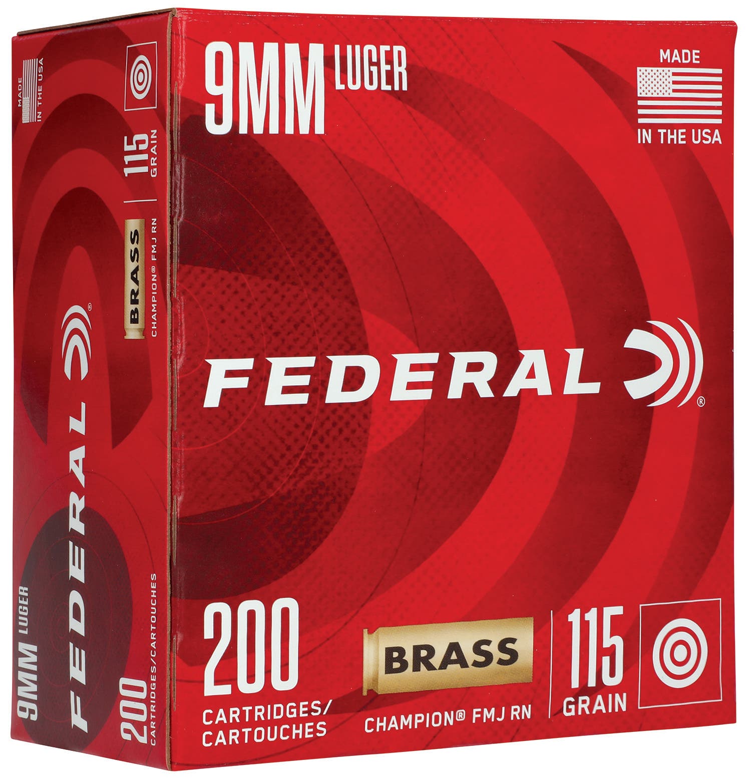 Federal Champion Training 40 S&W 180 Gr. Full Metal Jacket (FMJ) 400/Box