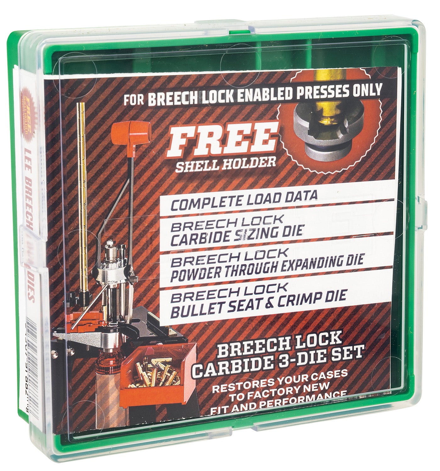 Lee Precision Breech Lock Carbide 3-Die Set 9mm Luger