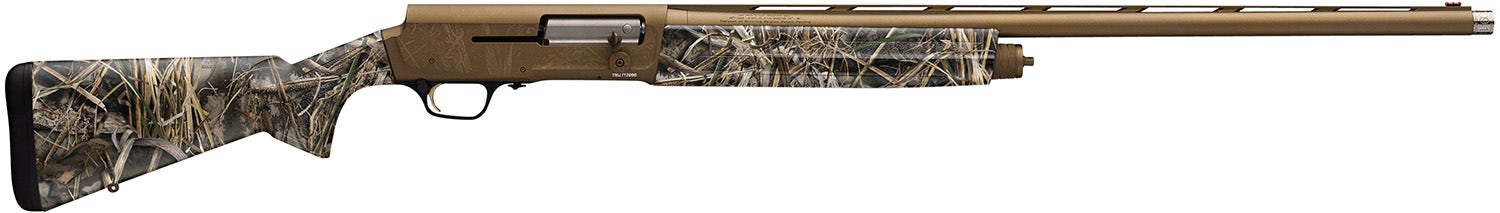 Browning A5 12 Gauge 26" Barrel Full Coverage Realtree Max-7, Textured Synthetic Stock With Close Radius Pistol Grip