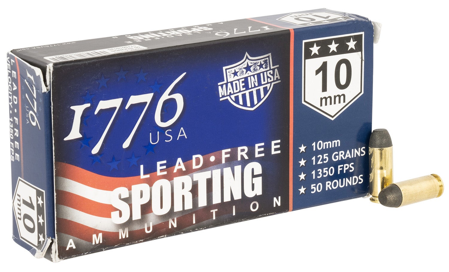 1776 USA Lead Free Sporting 10mm 125 Gr. Lead Free Ball 50/Box