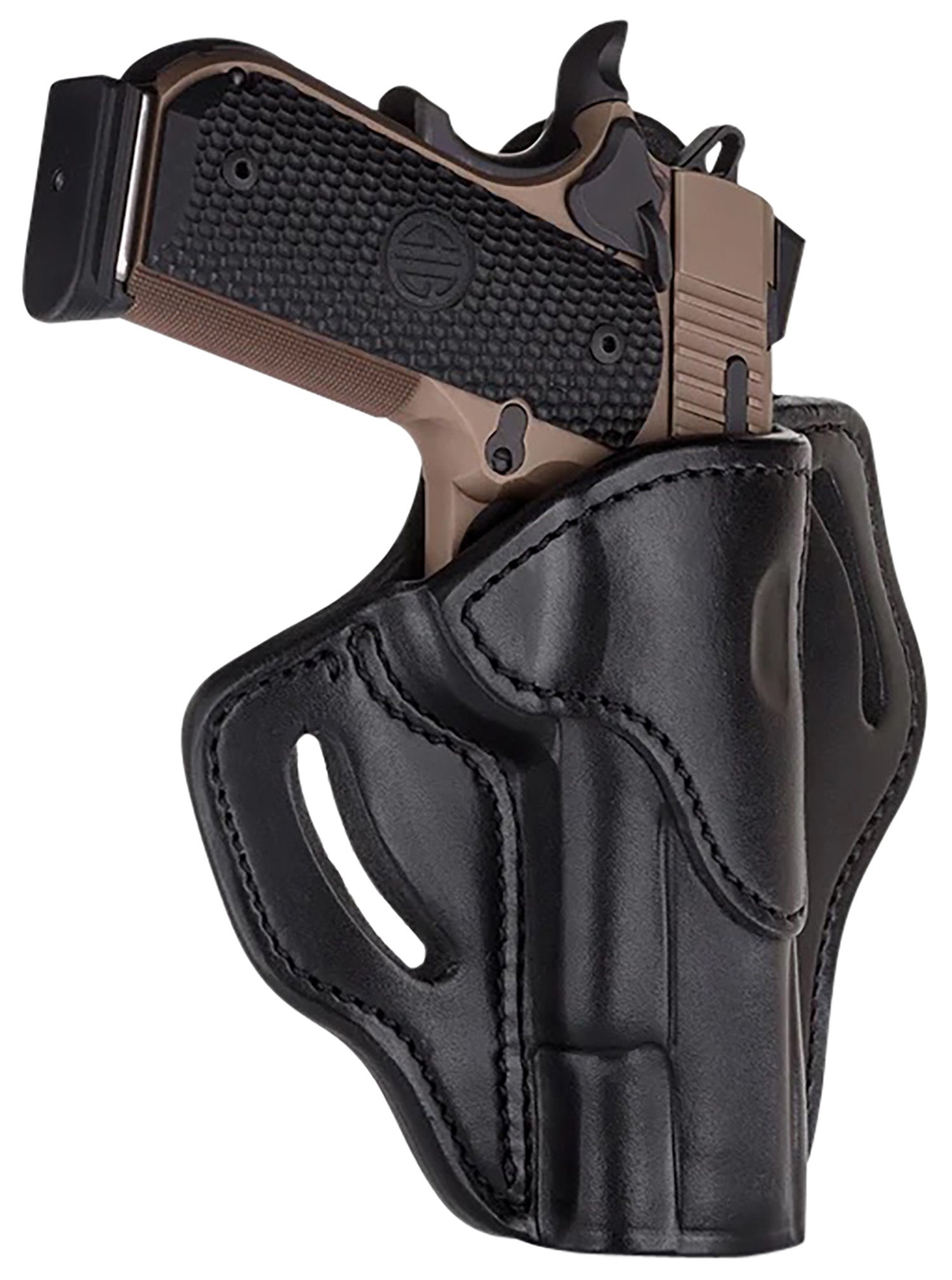 1791 Gunleather BH1 Optic Ready OWB Black Leather Fits 4-5" 1911 RH