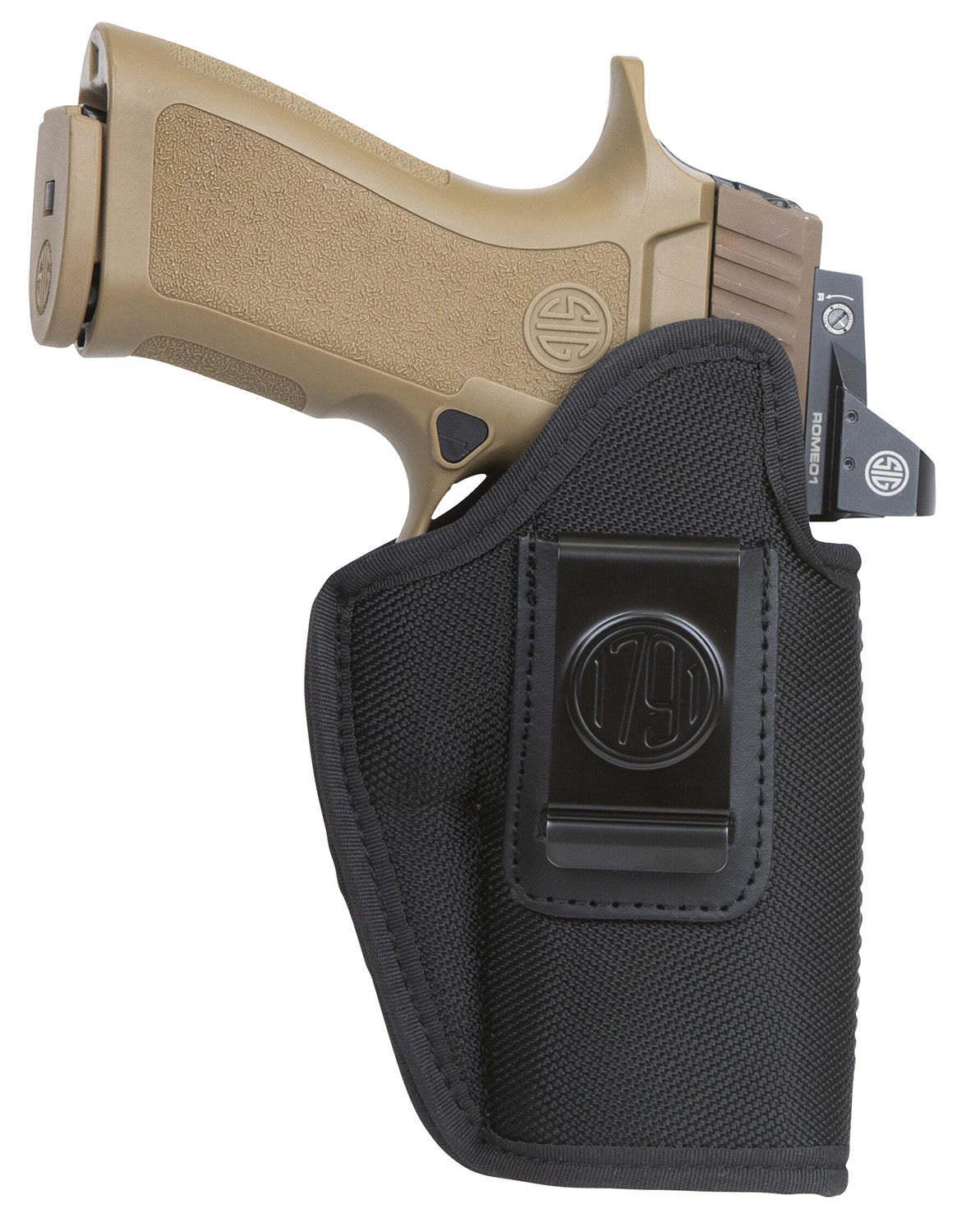 1791 Gunleather Premium Nylon IWB Size 05 Black Ballistic Nylon Belt Clip RH