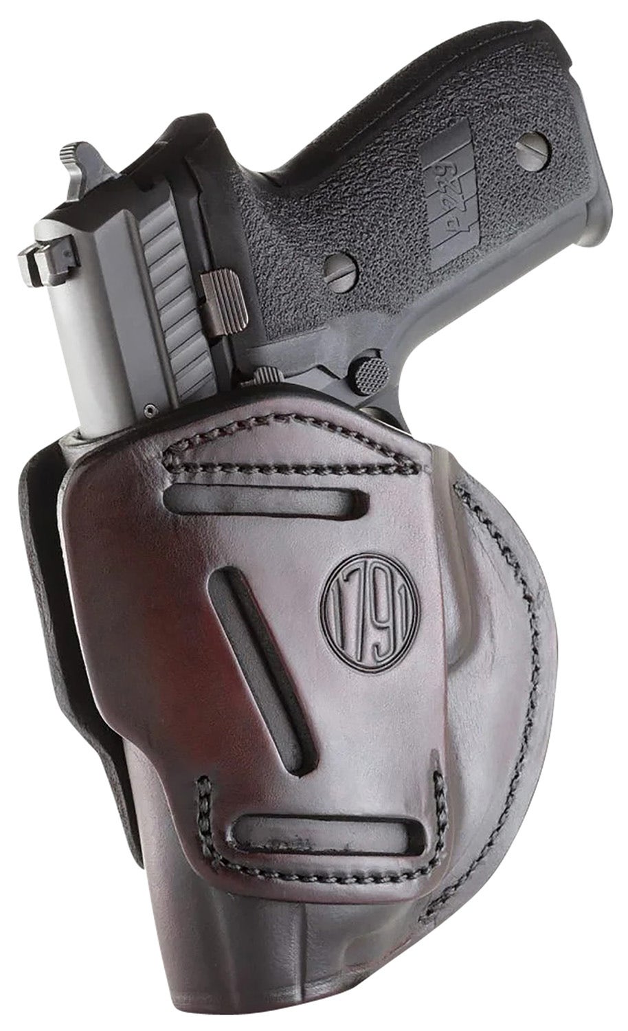1791 Gunleather 3-Way OWB Size 06 Signature Brown Leather Fits Beretta 92/Walther PPQ/Sig P320 RH/LH