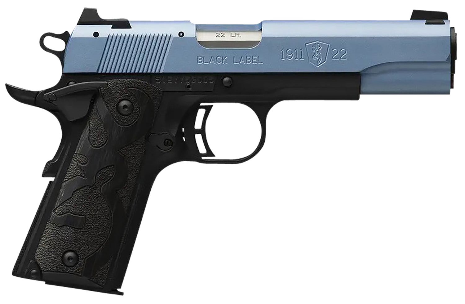 Browning 1911 Black Label 22 LR Pistol 4.25" Matte/Polar Blue Cerakote 051897490