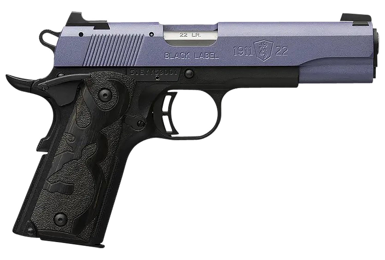 Browning 1911-22 Black Label 22 LR Pistol 4.25" Crushed Orchid 051893490