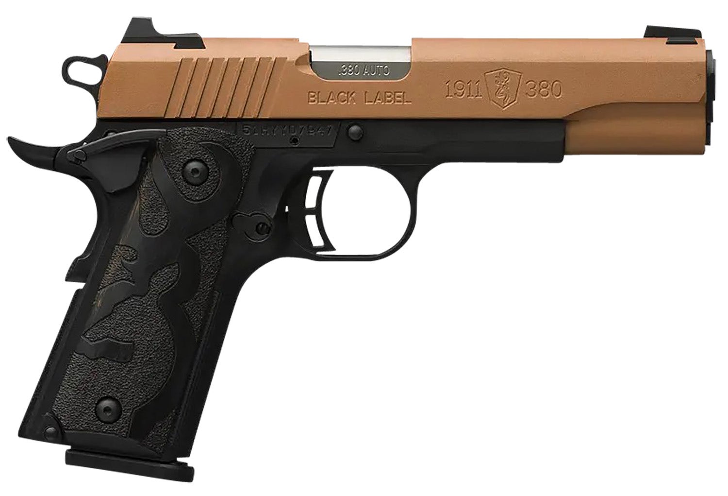 Browning 1911 Black Label Full Size 380 ACP Pistol 4.25" Matte/Copper Cerakote 051987492