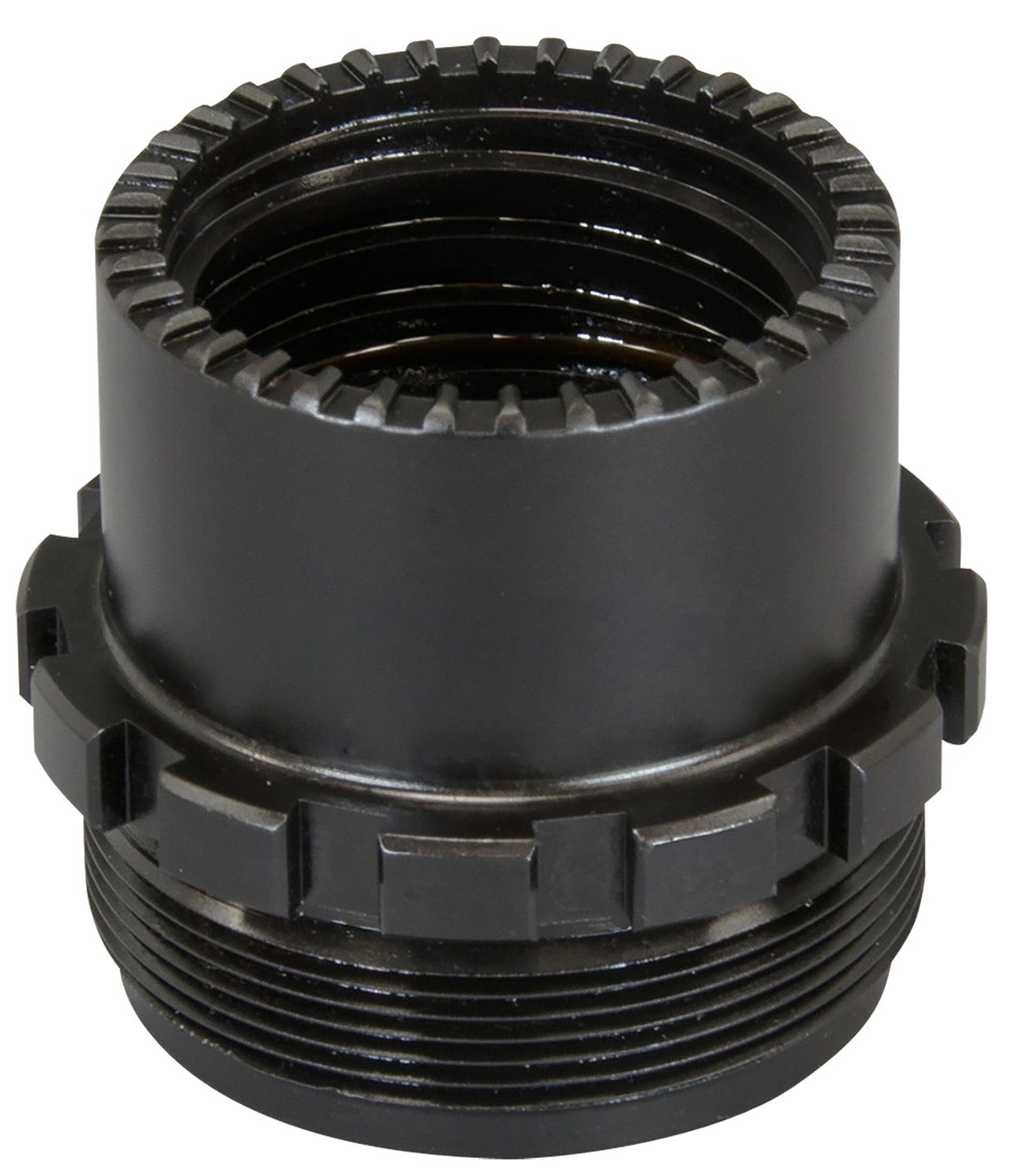 Yankee Hill Phantom QD Adapter 1-3/8"-24 tpi, Black Stainless Steel