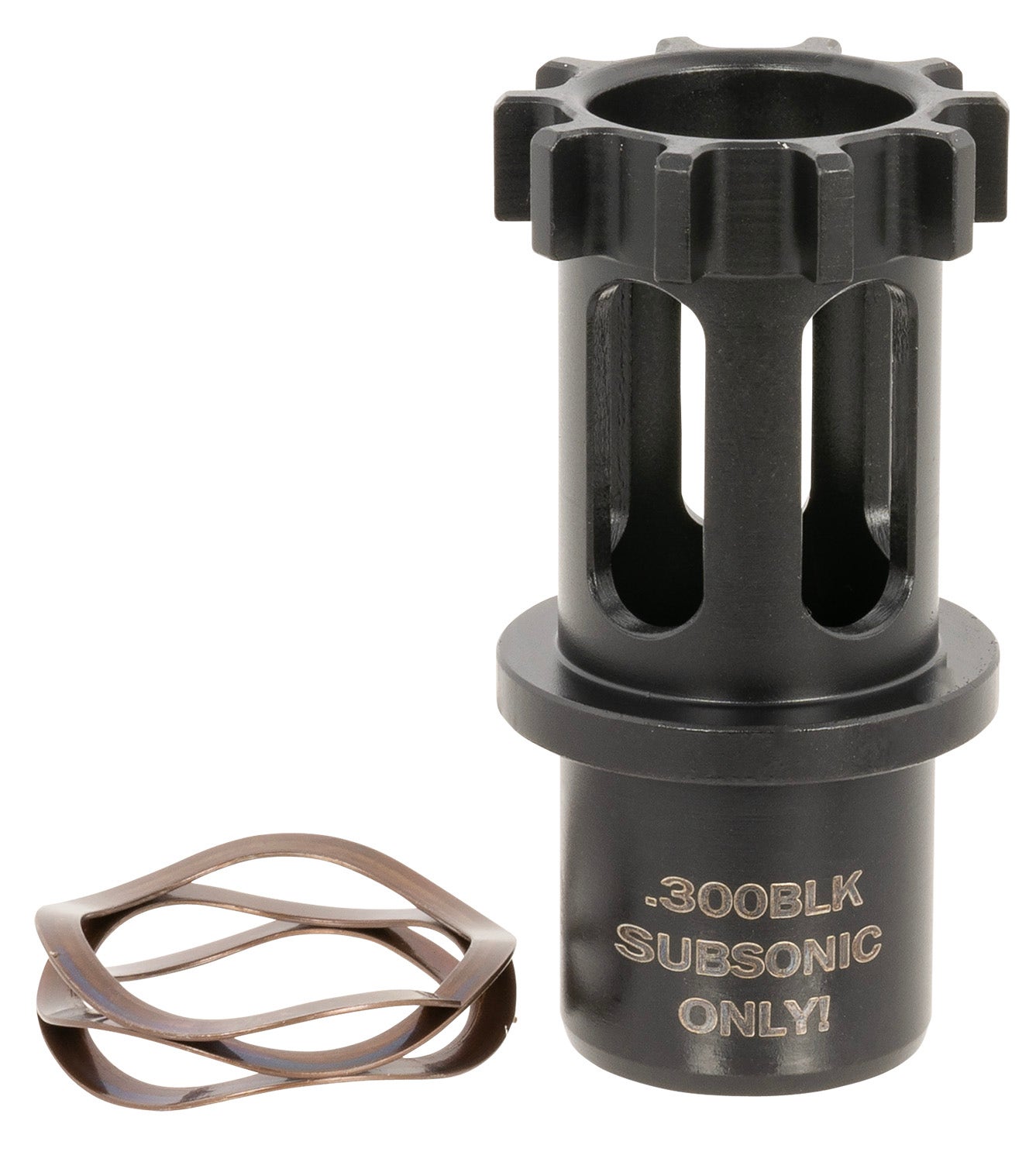 Advanced Armament Company Direct Thread Adapter 300 Blackout (Subsonic Only), 5/8"-24 tpi, for AAC Ti-Rant 45 Suppressor