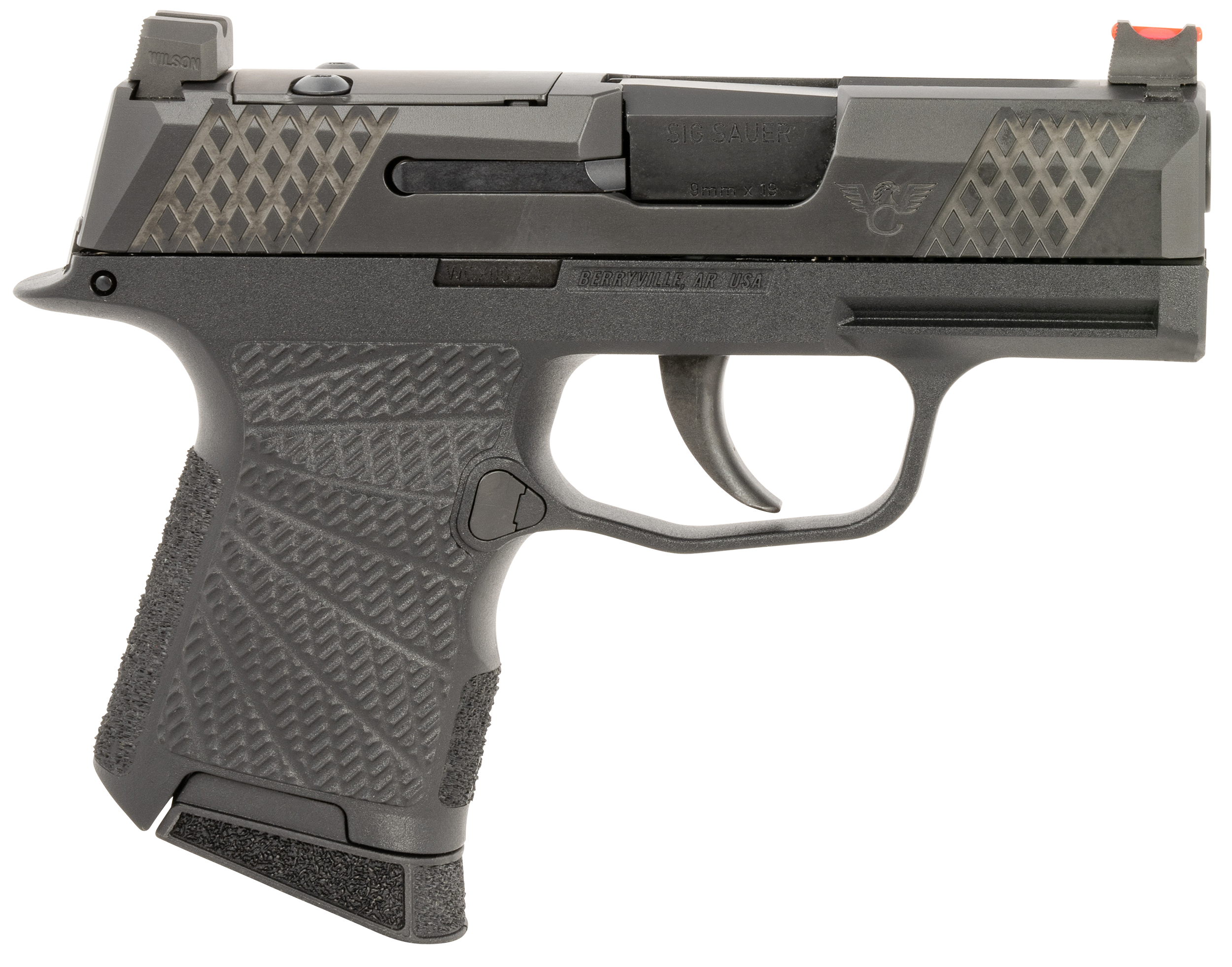 Wilson Combat WCP365 9MM Luger Pistol 3.10" RMSc/Romeo Optics Cut Black SIGWCP3659BSR