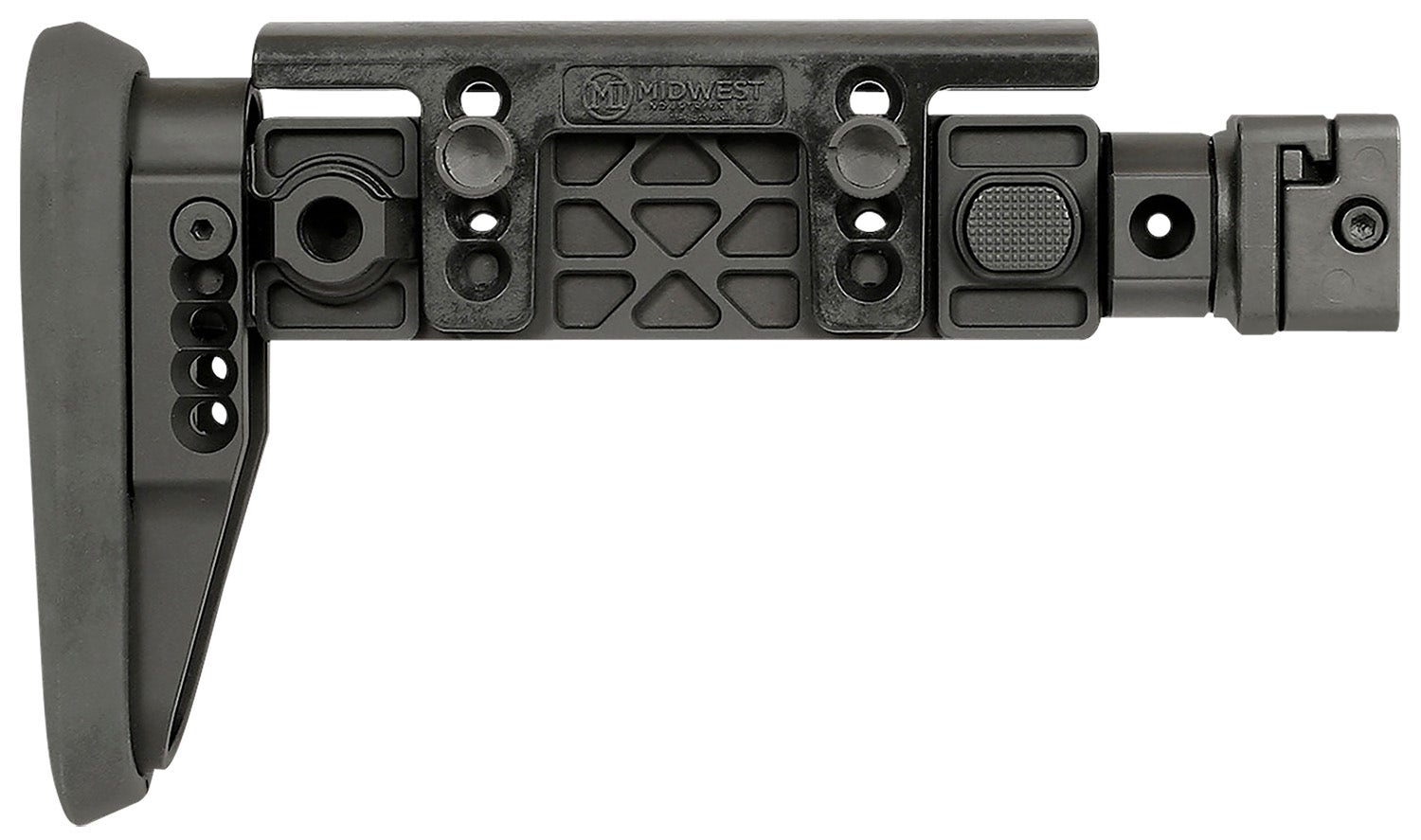 Midwest Industries Alpha Folding Stock Compatible w/ 1913 Picatinny Rail Adapter for AK-Platform
