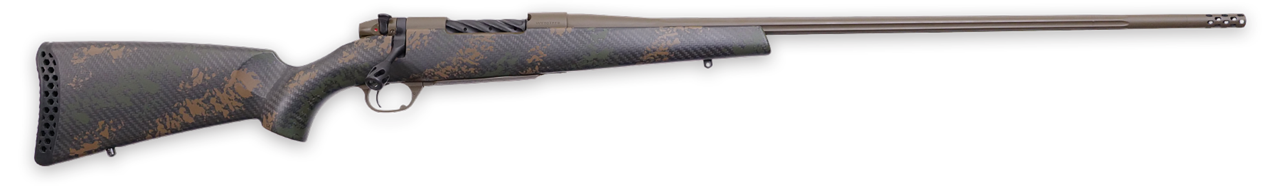 Weatherby Mark V Backcountry 2.0 Full Size 338 WBY RPM Rifle 18" Brown Sponge Pattern Black MBC20N338WR0B