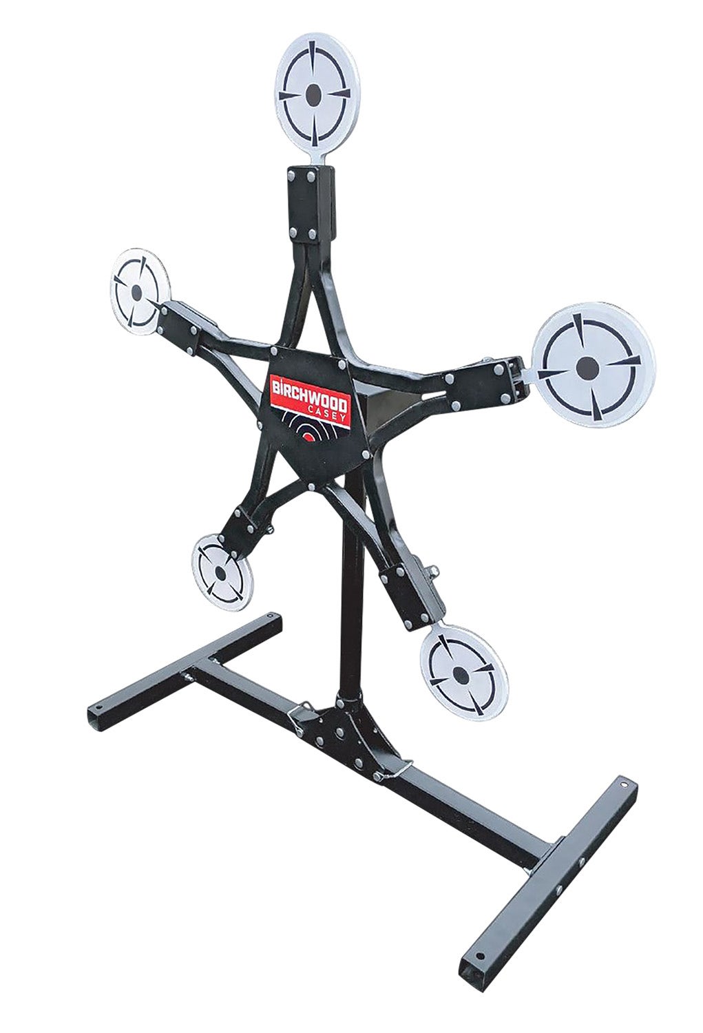 Birchwood Casey Texas Star Plinking Target Handgun/Rifle/Shotgun Black/Gray AR500 Steel Star 0.37" Thick Standing