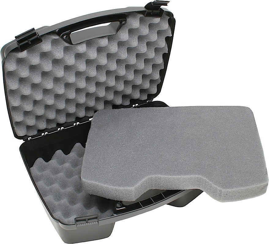 MTM Case-Gard Model 811 Snap Latch Handgun Case Black Holds Up To Four 8 Barrel"