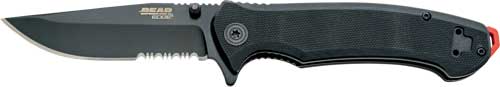Bear & Son Pattern 112 3.5" - Spring Assist W/serr Blade Blk