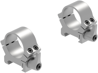 Leupold QRW2 Quick-Release Weaver-Style Rings - 1" Tube Diameter, Low Height, Silver